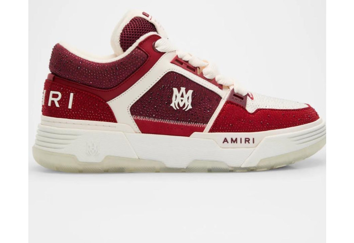 AMIRI White & Red MA-1 Sneakers