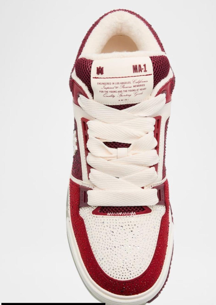 AMIRI White & Red MA-1 Sneakers
