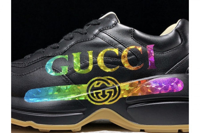 GUCC RUBBER SOLE CASUAL STYLE LOW-TOP SNEAKERS 550046 A9L00 9522