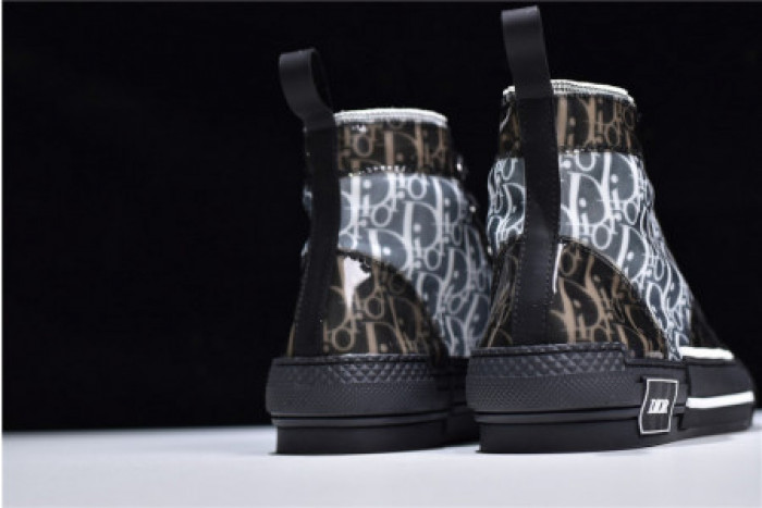 DR B23 BLACK OBLIQUE HIGH TOP SNEAKERS KCK211-DCS906